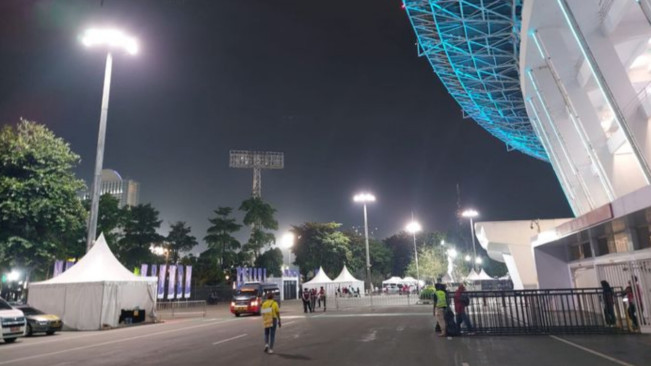 Jelang Laga Timnas Indonesia U-23 vs Brunei, Kawasan SUGBK Sepi