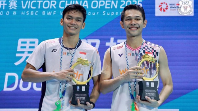 Fajar Alfian/Muhammad Shohibul Fikri Sabet Gelar Juara Ganda Putra di China Open 2025