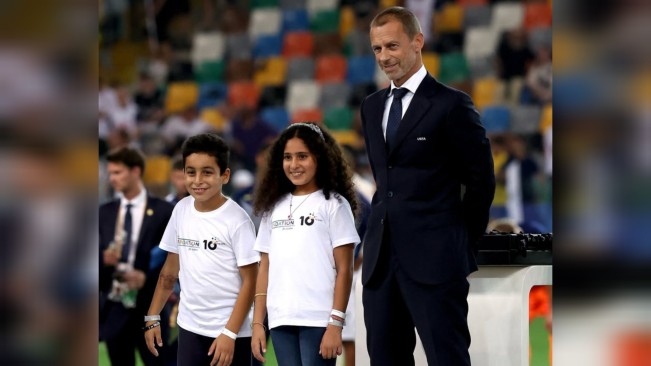 UEFA Suarakan Dukungan untuk Anak-Anak Gaza di Piala Super Eropa 2025