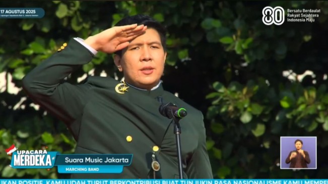 Momen Windah Basudara Jadi Pembina Upacara HUT ke-80 RI, Netizen Terkejut