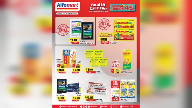 Promo Suplemen Alfamart 16-31 Agustus 2025: Diskon Vitamin, Cashback, hingga Gratis Ongkir