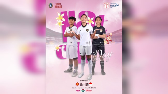 Susunan Pemain Timnas Putri Indonesia U-16 vs Vietnam di Perebutan Tempat Ketiga Piala AFF Wanita U-16 2025