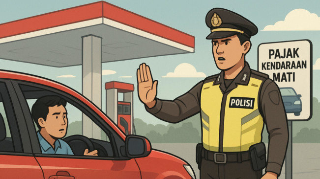 Viral Video Polisi Sidak SPBU, Kendaraan Menunggak Pajak Dilarang Isi BBM