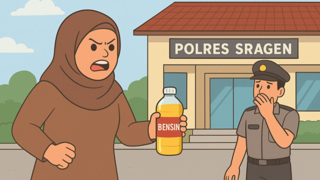 Viral Ibu-Ibu Siram Polisi di Sragen Gara-Gara Dikatain ODGJ, Begini Kronologinya!