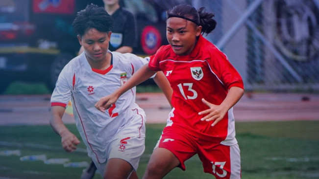 Hasil Babak Pertama: Timnas Putri Indonesia U-17 Tertinggal 0-1 dari Myanmar