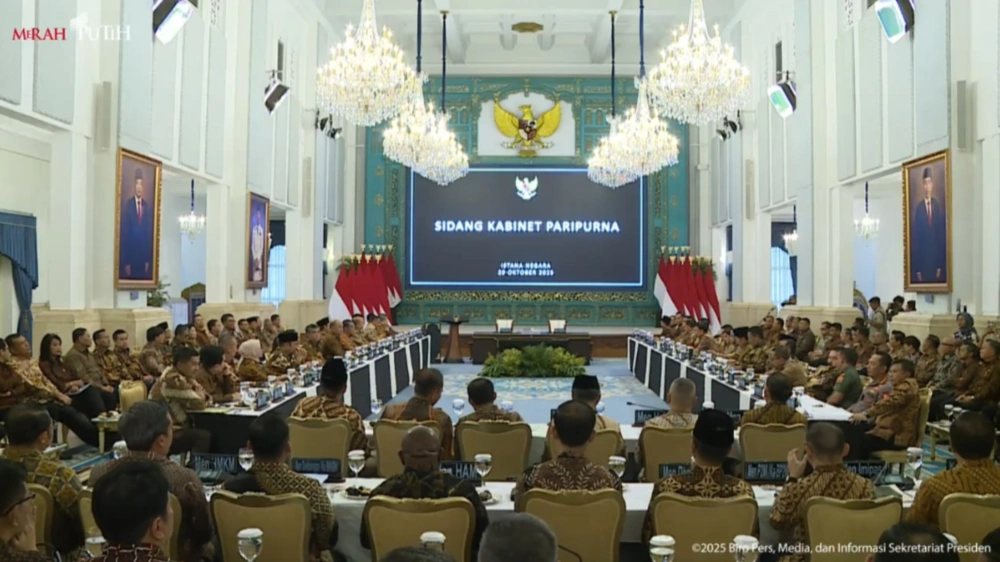 Sidang Kabinet Merah Putih. [YouTube Sekretariat Presiden]