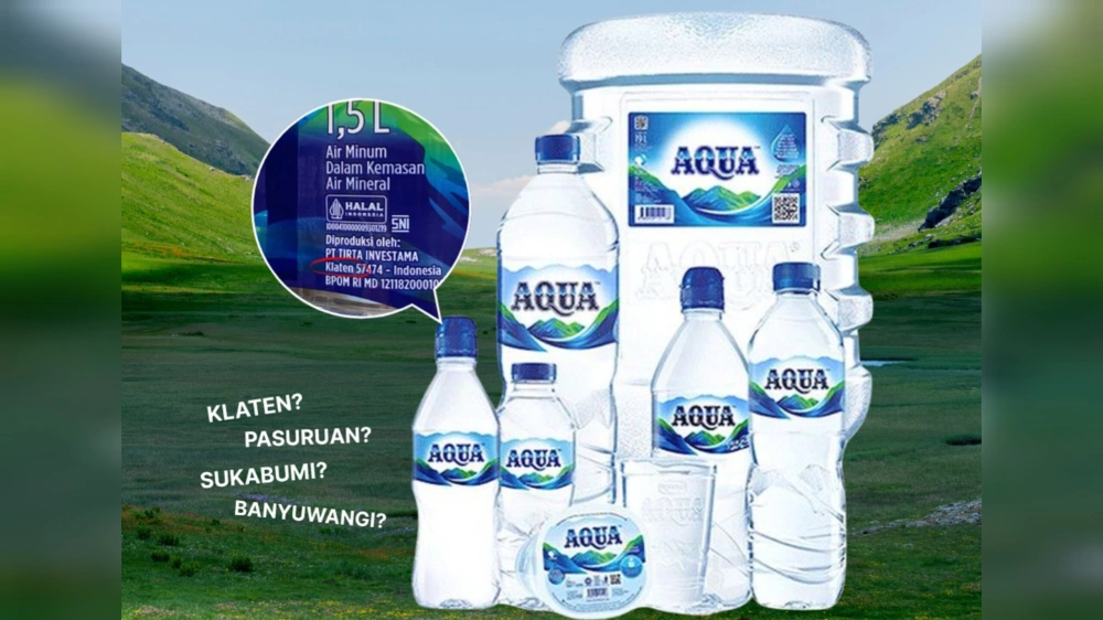 Air Aqua jadi sorotan usai disidak KDM. [Istimewa]