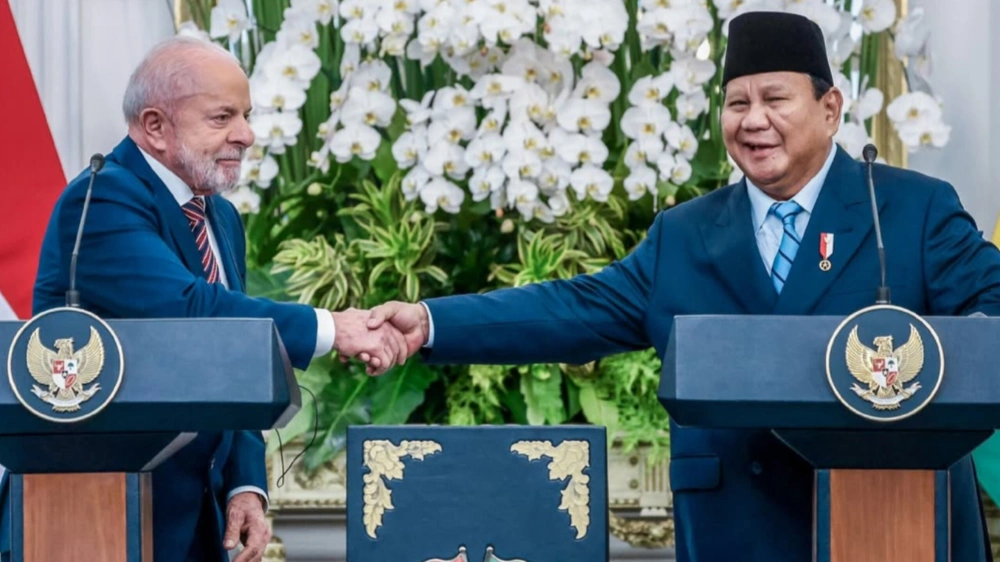 Presiden Prabowo bertemu Presiden Brasil  Luiz Inácio Lula da Silva di Istana Merdeka, Kamis (23/10/2025)/Foto: Instagram