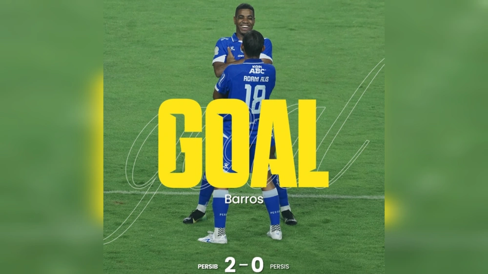 Selebrasi Barros. [Instagram]