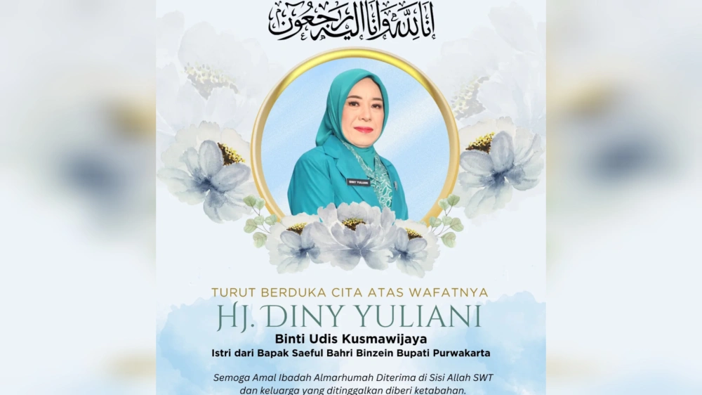 Diny Yuliani, istri Bupati Purwakarta meninggal dunia Selasa subuh tadi. [Ist]