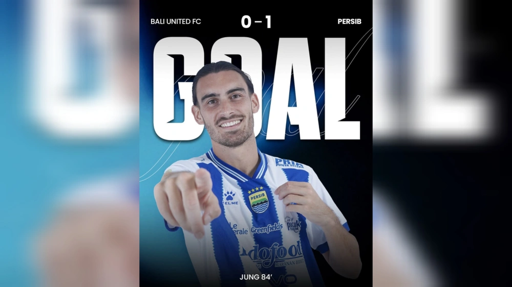 Sang pencetak gol, Jung Andrew. [Instagram/@persib]