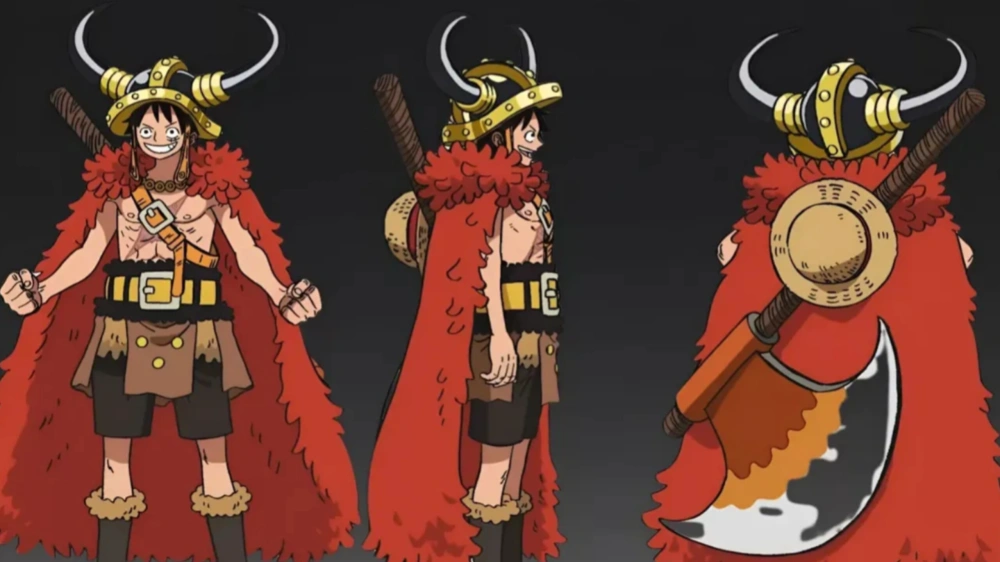 Fashion Luffy saat di Arc Elbaf. [Instagram]