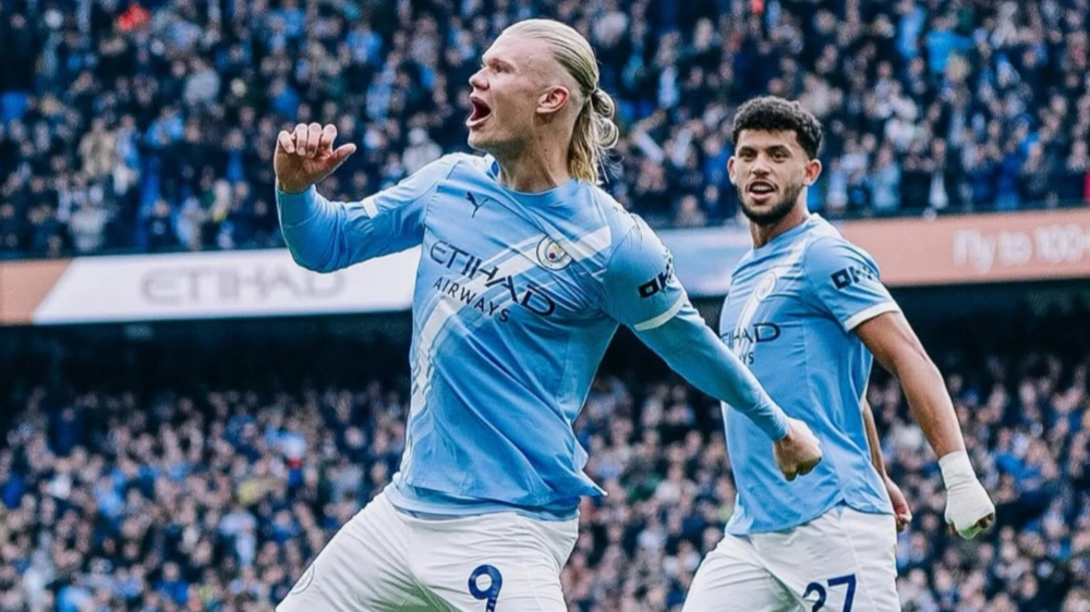 Erling Haaland, andalan Manchester City. [Instagram/@mancity]