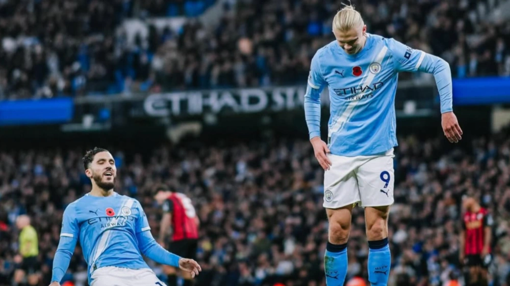 Duet Haaland-Cherki. [Instagram/@mancity]