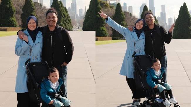 5 Potret Indah Permatasari Berhijab Saat Liburan di Melbourne, Hijrah atau Syuting Film?