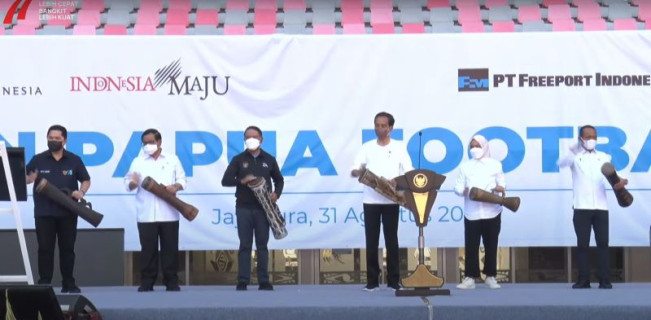 Presiden Jokowi Resmikan Papua Football Academy