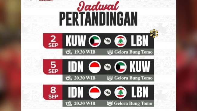 Resmi Dijual! Ini Daftar Harga Tiket Timnas Indonesia vs Kuwait dan Lebanon September 2025