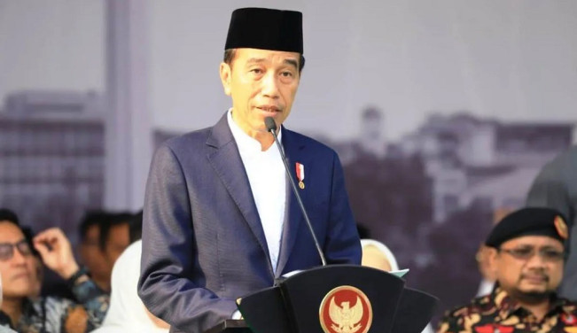 Bersama Wapres Ma'ruf Amin, Jokowi Tiba di Lokasi Rakernas PDIP