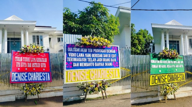 Kirim 3 Karangan Bunga ke Rumah Uya Kuya yang Dijarah, Denise Chariesta: Dia Bukan Koruptor
