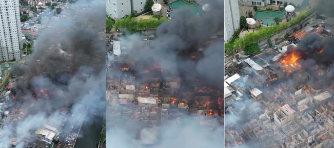 Video Penampakan Kebakaran Hebat Lahap Permukiman Padat di Kemayoran, Hanguskan Ratusan Rumah