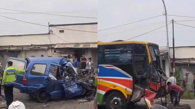 Innalillahi, Mobil Rombongan Pengantar Umrah Kecelakaan Maut di Gresik, 7 Orang Meninggal