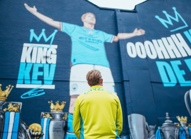 Manchester City menyiapkan kado perpisahan untuk Kevin De Bruyne. (Instagram/@kevindebruyne)