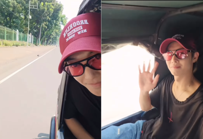 Gaya Santai Kim Hyun Joong 'Boys Before Flowers' Keliling Jakarta Naik Bajaj