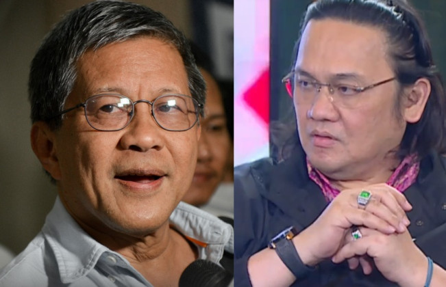 Eskpresi Bengong Farhat Abbas Diceramahi Rocky Gerung soal Gus Miftah: Si Bando Ngapain di Situ?