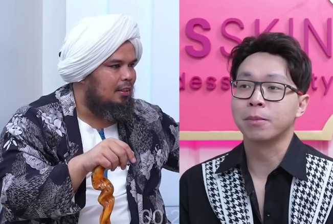 Potret Richard Lee Salat Jamaah Diimami Ustaz Derry Sulaiman