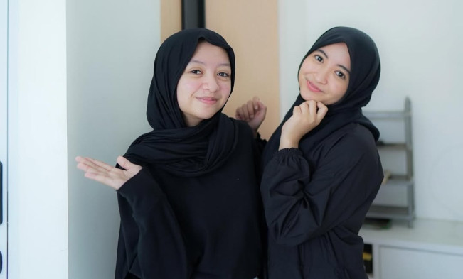 Arafah Rianti dan adik, Halda Rianta. [Instagram @arafahrianti]