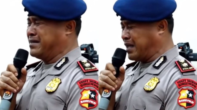 Tangis Kompol Cosmas Kaju Gae Pecah Usai Dipecat Buntut Kasus Rantis Brimob Lindas Affan Kurniawan