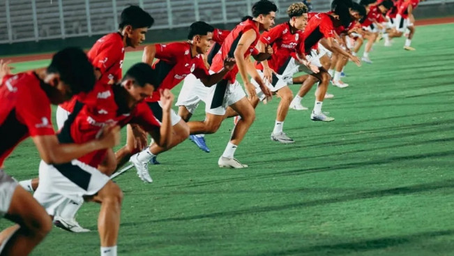 Latihan Timnas Indonesia U-23 di Stadion Madya, Jakarta. [Dok. PSSI]