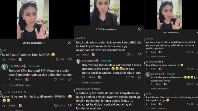 Tanggapan Lita Gading Usai Dilaporkan Ahmad Dhani (TikTok/@litagading5)