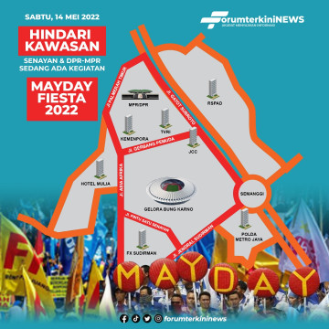 Ribuan Polisi Bakal Kawal May Day Fiesta Besok