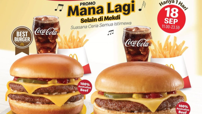 Promo McDonald's 18 September 2025: Cheeseburger Day Harga Mulai Rp24 Ribuan