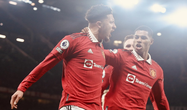 Sempat Tertinggal, Rashford dan Sancho Selamatkan MU dari Kekalahan