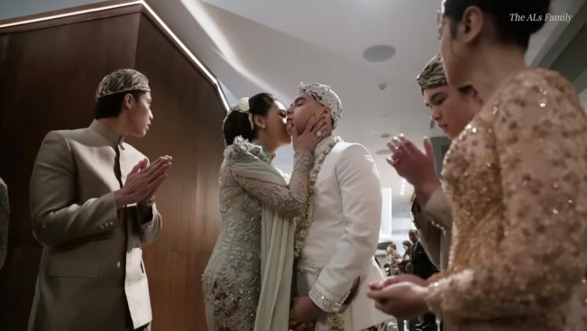Maia Estianty Cium Al Ghazali Jelang Akad Nikah (YouTube The ALs)