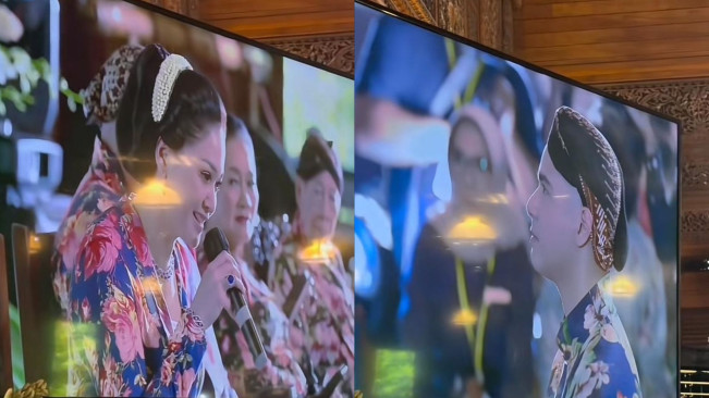 Maia Estianty di Acara Siraman Al Ghazali (TikTok/@blue.sky1353)