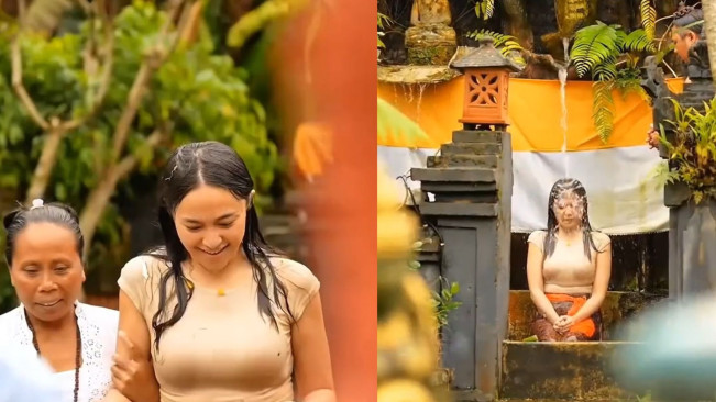 Marshanda Ritual Melukat di Bali, Dituduh Pindah Agama