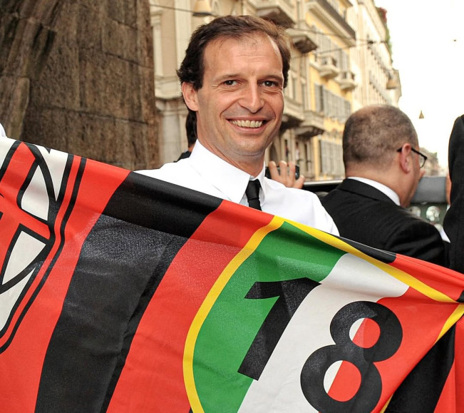 Massimiliano Allegri saat melatih AC Milan pada periode pertama. [Instagram @acmilan]