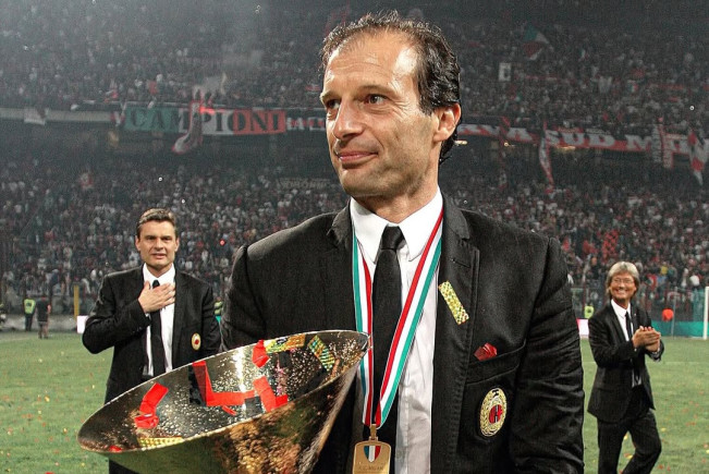 Massimiliano Allegri membawa AC Milan meraih scudetto Serie A Italia musim 2010/2011. [Instagram @acmilan]