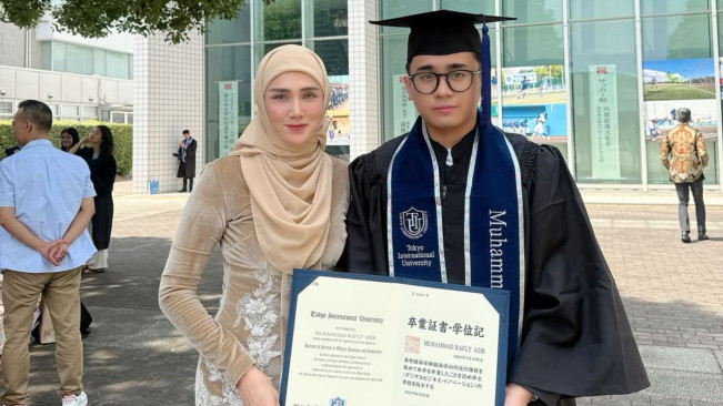 Putra Mulan Jameela, Rafly Aziz Lulus dari Kampus Bergengsi di Tokyo Jepang