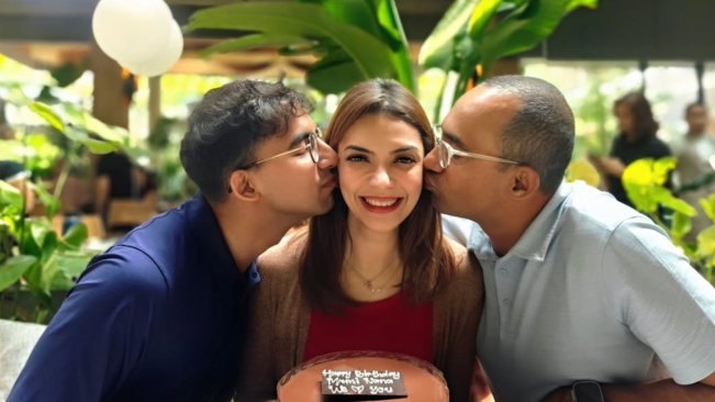 Najwa Shihab dan suaminya, Ibrahim Sjarief Assegaf. (Instagram @najwashihab)