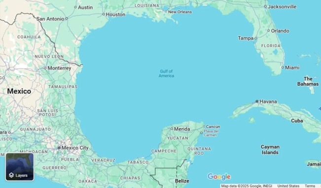 Ubah Nama Teluk Meksiko di Google Maps, Google Digugat