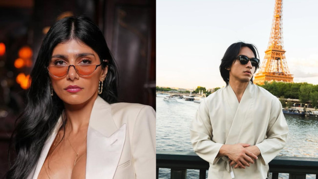 Wow! Jefri Nichol Terekam Kamera Mia Khalifa Saat Hadiri Fashion Show di Paris