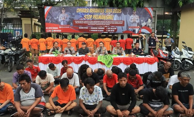 11 Hari Operasi Berantas Jaya 2025, 2.406 Preman hingga Debt Collector Ditangkap