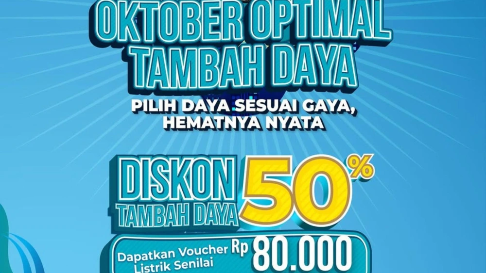 PLN Gelar Promo hingga 30 Oktober 2025, Diskon 50 Persen Tambah Daya Listrik