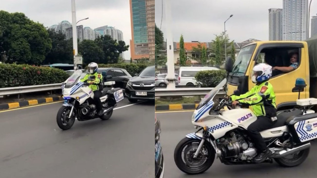 Video Viral Patwal Ditantang Pengemudi Mobil Bunyikan Sirine