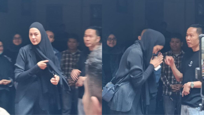 Paula Verhoeven Menangis saat Melayat Jenazah Johnny Wong, Ayah Baim Wong