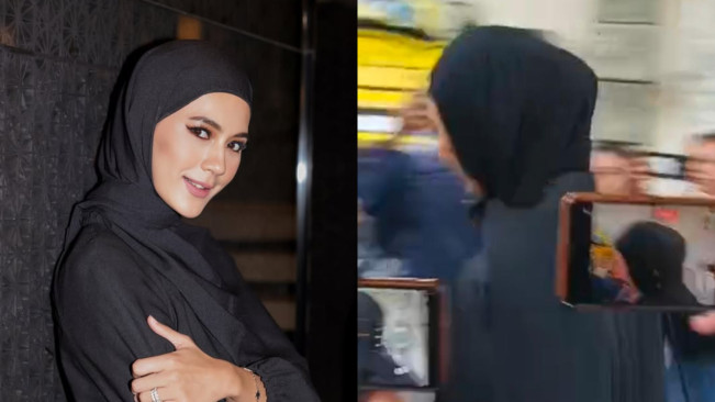 Paula Verhoven Verhoeven Bungkam saat Melayat Ayah Baim Wong